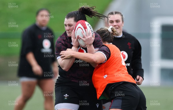 150224 - Wales Women Extended Squad Training session - Abbey Constable during training session as preparations get under way for the Women’s 6 Nations