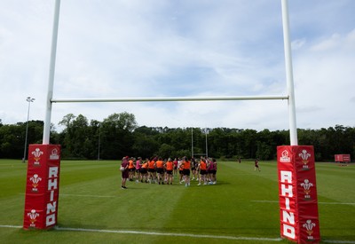 150626 - Wales Women Rugby Training Session - The Wales Womens squad during a training session ahead of the match against The Barbarians at the Allianz Stadium