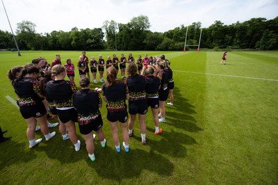 150626 - Wales Women Rugby Training Session - The Wales Womens squad during a training session ahead of the match against The Barbarians at the Allianz Stadium