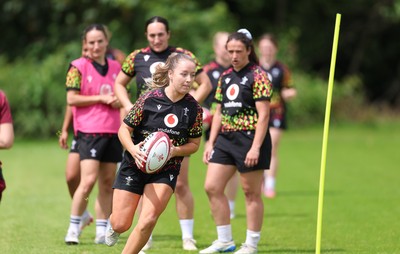 150626 - Wales Women Rugby Training Session - Hanna Tudor during a training session ahead of the match against The Barbarians at the Allianz Stadium