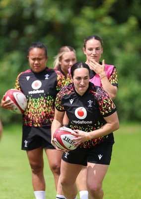150626 - Wales Women Rugby Training Session - Courtney Keight during a training session ahead of the match against The Barbarians at the Allianz Stadium