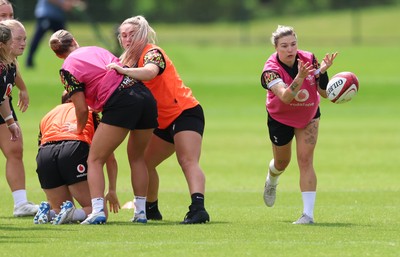 150626 - Wales Women Rugby Training Session - Keira Bevan during a training session ahead of the match against The Barbarians at the Allianz Stadium
