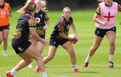 150626 - Wales Women Rugby Training Session - Hanna Marshall during a training session ahead of the match against The Barbarians at the Allianz Stadium