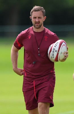 150626 - Wales Women Rugby Training Session - Ashley Beck, Wales Women interim attack coach during a training session ahead of the match against The Barbarians at the Allianz Stadium