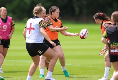 150626 - Wales Women Rugby Training Session - Maisie Davies during a training session ahead of the match against The Barbarians at the Allianz Stadium