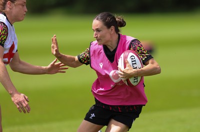 150626 - Wales Women Rugby Training Session - Jasmine Joyce during a training session ahead of the match against The Barbarians at the Allianz Stadium