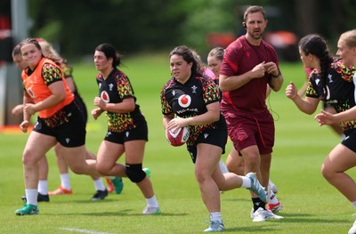 150626 - Wales Women Rugby Training Session - Crystal James during a training session ahead of the match against The Barbarians at the Allianz Stadium