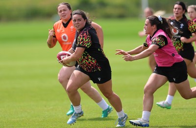 150626 - Wales Women Rugby Training Session - Crystal James during a training session ahead of the match against The Barbarians at the Allianz Stadium