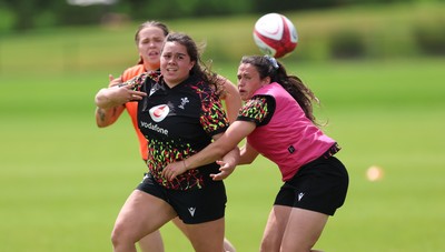 150626 - Wales Women Rugby Training Session - Crystal James during a training session ahead of the match against The Barbarians at the Allianz Stadium