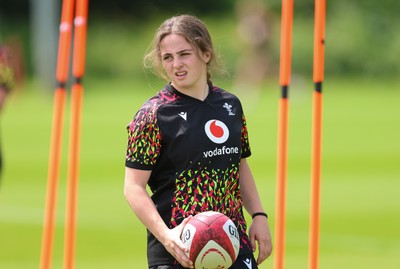 150626 - Wales Women Rugby Training Session - Lily Hawkins during a training session ahead of the match against The Barbarians at the Allianz Stadium