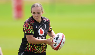 150626 - Wales Women Rugby Training Session - Shanelle Williams during a training session ahead of the match against The Barbarians at the Allianz Stadium