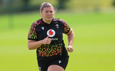 150626 - Wales Women Rugby Training Session - Stella Orrin during a training session ahead of the match against The Barbarians at the Allianz Stadium