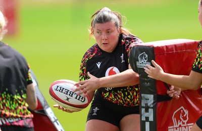 150626 - Wales Women Rugby Training Session - Stella Orrin during a training session ahead of the match against The Barbarians at the Allianz Stadium