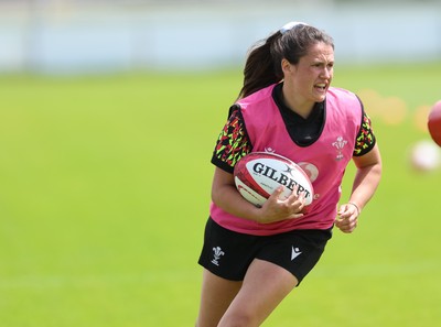 150626 - Wales Women Rugby Training Session - Kayleigh Powell during a training session ahead of the match against The Barbarians at the Allianz Stadium