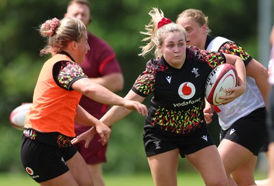 150626 - Wales Women Rugby Training Session - Alex Callender during a training session ahead of the match against The Barbarians at the Allianz Stadium