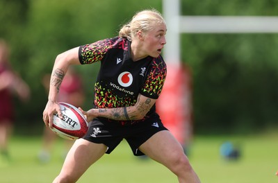 150626 - Wales Women Rugby Training Session - Nikita Prothero during a training session ahead of the match against The Barbarians at the Allianz Stadium