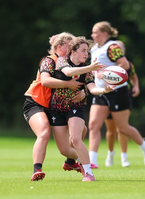 150626 - Wales Women Rugby Training Session - Lily Hawkins during a training session ahead of the match against The Barbarians at the Allianz Stadium