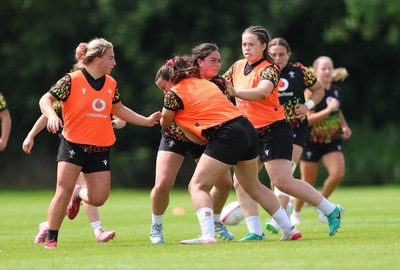 150626 - Wales Women Rugby Training Session - Crystal James during a training session ahead of the match against The Barbarians at the Allianz Stadium