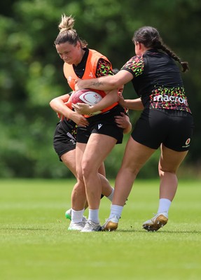 150626 - Wales Women Rugby Training Session - Alisha Joyce during a training session ahead of the match against The Barbarians at the Allianz Stadium