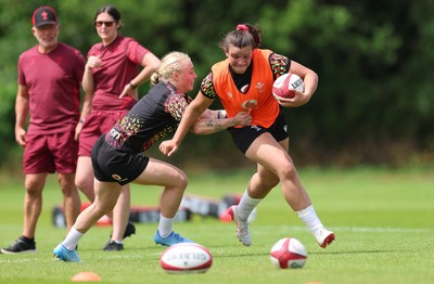 150626 - Wales Women Rugby Training Session - Branwen Metcalfe during a training session ahead of the match against The Barbarians at the Allianz Stadium