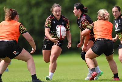 150626 - Wales Women Rugby Training Session - Shanelle Williams during a training session ahead of the match against The Barbarians at the Allianz Stadium