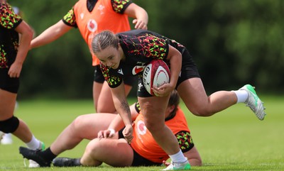 150626 - Wales Women Rugby Training Session - Shanelle Williams during a training session ahead of the match against The Barbarians at the Allianz Stadium
