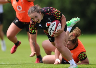 150626 - Wales Women Rugby Training Session - Shanelle Williams during a training session ahead of the match against The Barbarians at the Allianz Stadium