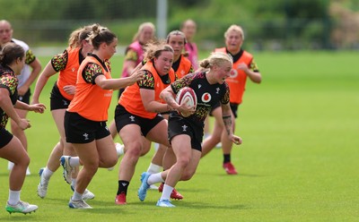 150626 - Wales Women Rugby Training Session - Nikita Prothero during a training session ahead of the match against The Barbarians at the Allianz Stadium
