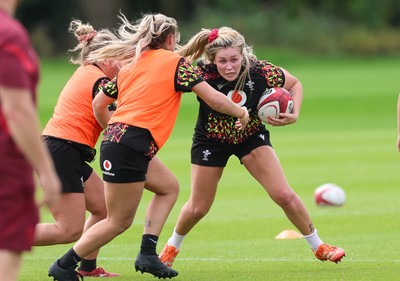 150626 - Wales Women Rugby Training Session - Alex Callender during a training session ahead of the match against The Barbarians at the Allianz Stadium