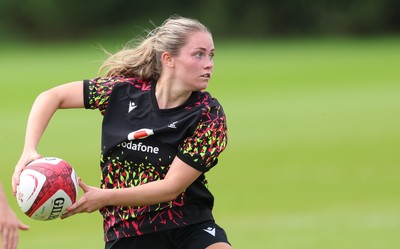 150626 - Wales Women Rugby Training Session - Hanna Marshall during a training session ahead of the match against The Barbarians at the Allianz Stadium