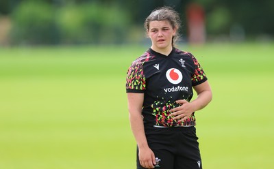 150626 - Wales Women Rugby Training Session - Chiara Pearce during a training session ahead of the match against The Barbarians at the Allianz Stadium
