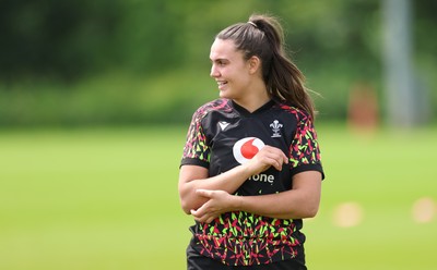 150626 - Wales Women Rugby Training Session - Bryonie King during a training session ahead of the match against The Barbarians at the Allianz Stadium