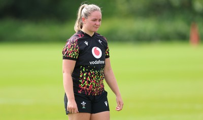 150626 - Wales Women Rugby Training Session - Freya Bell during a training session ahead of the match against The Barbarians at the Allianz Stadium
