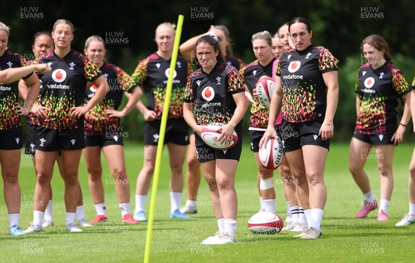150626 - Wales Women Rugby Training Session - Kayleigh Powell during a training session ahead of the match against The Barbarians at the Allianz Stadium