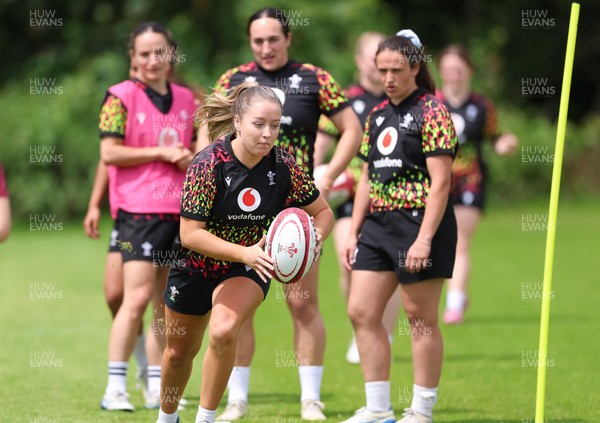150626 - Wales Women Rugby Training Session - Hanna Tudor during a training session ahead of the match against The Barbarians at the Allianz Stadium