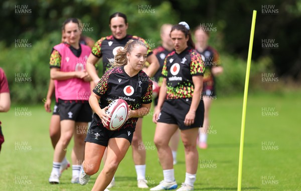 150626 - Wales Women Rugby Training Session - Hanna Tudor during a training session ahead of the match against The Barbarians at the Allianz Stadium
