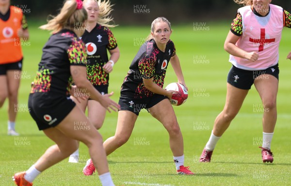 150626 - Wales Women Rugby Training Session - Hanna Marshall during a training session ahead of the match against The Barbarians at the Allianz Stadium