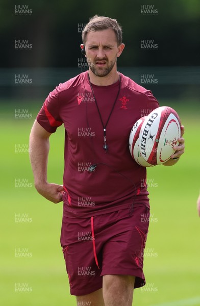 150626 - Wales Women Rugby Training Session - Ashley Beck, Wales Women interim attack coach during a training session ahead of the match against The Barbarians at the Allianz Stadium