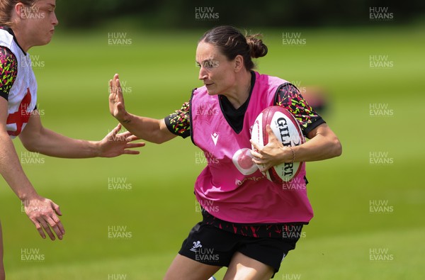 150626 - Wales Women Rugby Training Session - Jasmine Joyce during a training session ahead of the match against The Barbarians at the Allianz Stadium