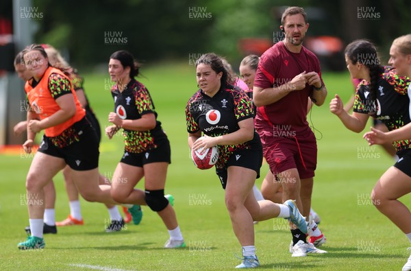 150626 - Wales Women Rugby Training Session - Crystal James during a training session ahead of the match against The Barbarians at the Allianz Stadium