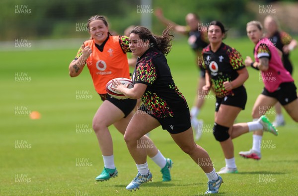 150626 - Wales Women Rugby Training Session - Crystal James during a training session ahead of the match against The Barbarians at the Allianz Stadium