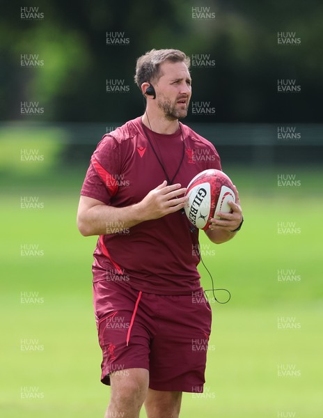 150626 - Wales Women Rugby Training Session - Ashley Beck, Wales Women interim attack coach during a training session ahead of the match against The Barbarians at the Allianz Stadium
