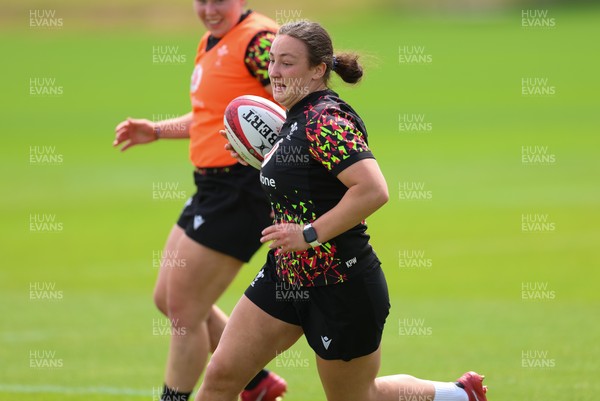 150626 - Wales Women Rugby Training Session - Kendall Waudby during a training session ahead of the match against The Barbarians at the Allianz Stadium