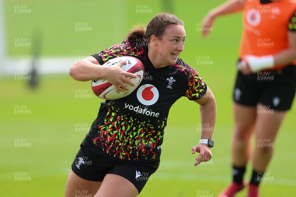 150626 - Wales Women Rugby Training Session - Kendall Waudby during a training session ahead of the match against The Barbarians at the Allianz Stadium