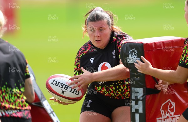 150626 - Wales Women Rugby Training Session - Stella Orrin during a training session ahead of the match against The Barbarians at the Allianz Stadium