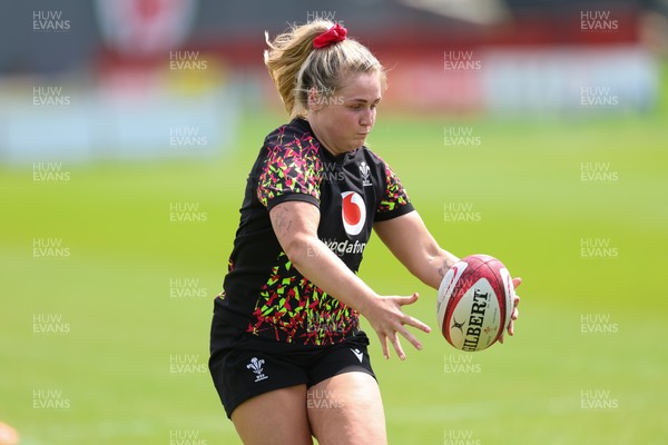 150626 - Wales Women Rugby Training Session - Alex Callender during a training session ahead of the match against The Barbarians at the Allianz Stadium