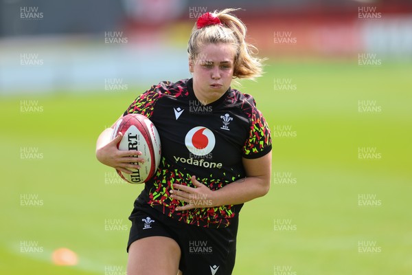 150626 - Wales Women Rugby Training Session - Alex Callender during a training session ahead of the match against The Barbarians at the Allianz Stadium