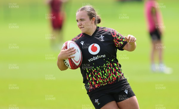 150626 - Wales Women Rugby Training Session - Shanelle Williams during a training session ahead of the match against The Barbarians at the Allianz Stadium