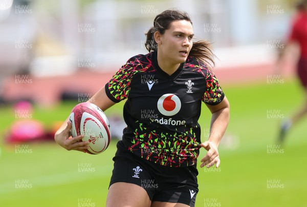 150626 - Wales Women Rugby Training Session - Bryonie King during a training session ahead of the match against The Barbarians at the Allianz Stadium