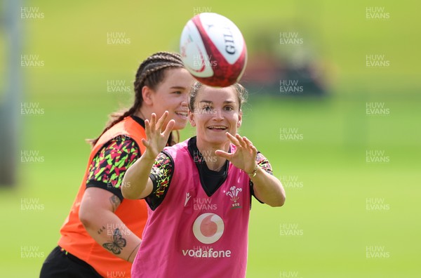 150626 - Wales Women Rugby Training Session - Jasmine Joyce during a training session ahead of the match against The Barbarians at the Allianz Stadium